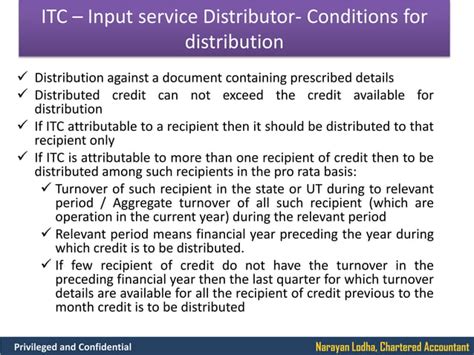 1 Presentation On Input Tax Credit Under Gst Ppt