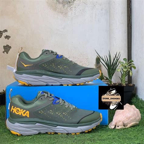 Jual Sepatu Hoka One One Challenger Atr Navy Green Brown For Men