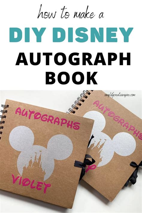 How To Make Your Own DIY Disney Autograph Book