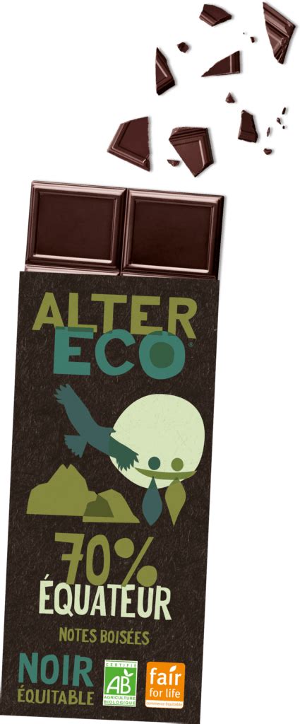 Chocolat noir équateur 70 AlterEco