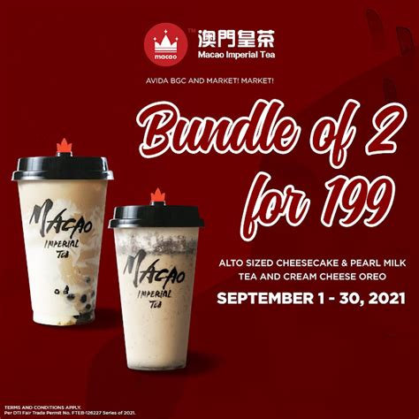 Manila Shopper Macao Imperial Tea Promos For Sept 2021