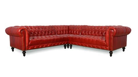 COCOCO Home | Chelsea Chesterfield Square Corner Leather Sectional ...