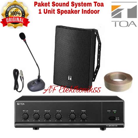 Jual Paket Sound System Toa Speaker ZS 1030 B Amplifier Toa Original