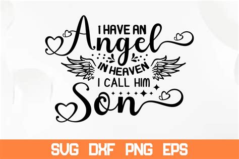 I Have An Angel In Heaven I Call Him Son Graphic By Sadiqul7383