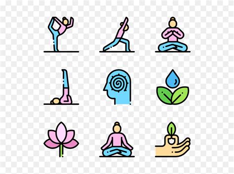 Yoga Icon Packs Mindfulness Clipart Flyclipart