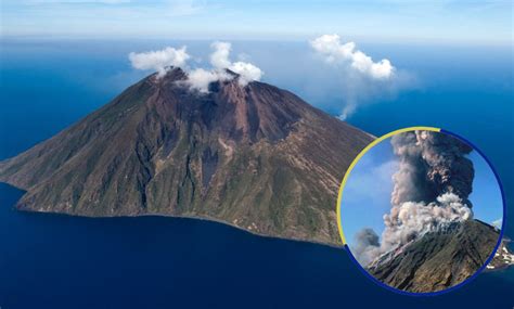 Las impresionantes imágenes de la erupción de volcán Stromboli en