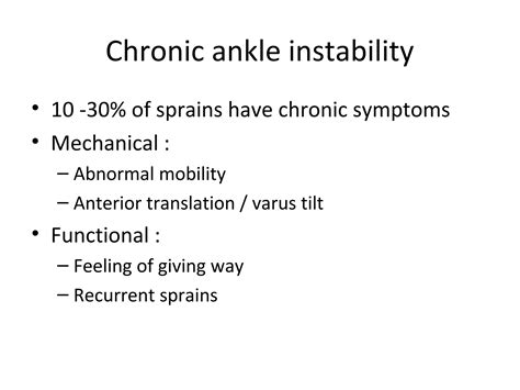 Ankle ligament injuries - Derek Park | PPT