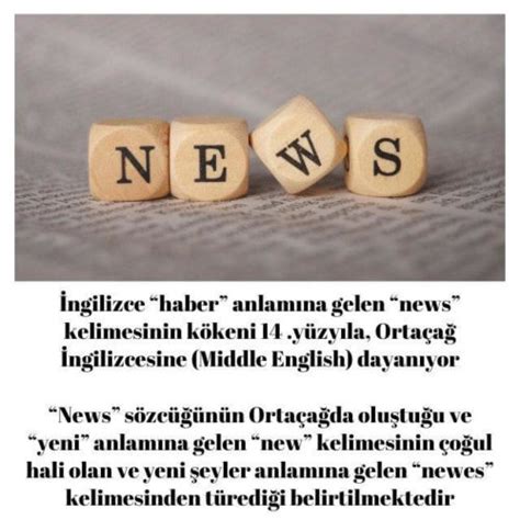 İngilizce Haber Anlamına Gelen News Kelimesinin Kökeni Hakkındaki