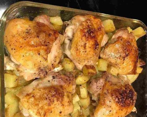 Garlic Roasted Chicken And Potatoes Easy Recipes Idea