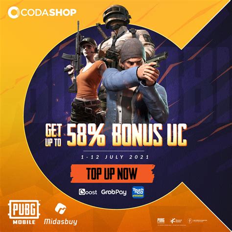 Get Up To 58 BONUS PUBG Mobile UC Now Codashop Blog MY