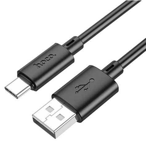 Кабель USB Type C HOCO X88 черный 1м купить по цене от 150