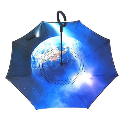 Custom Inverted Umbrella All Over Print No Minimum Upside Down Reverse