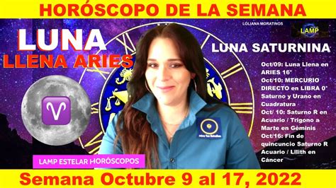 LUNA Llena en ARIES LUNA SATURNINA HORÓSCOPO Sol y Ascendente Semana