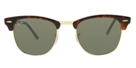 Ray Ban - Clubmaster Tortoise - Green sunglasses | Free Shipping ...