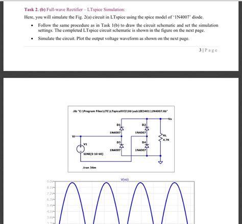 Solved Pls Simulate The Circuit In LTspice Thanks Task 2 B Full