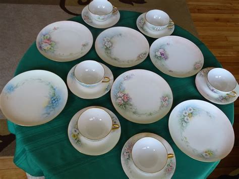 Free Ship Haviland Limoges France Hand Painted Antique Vintage China