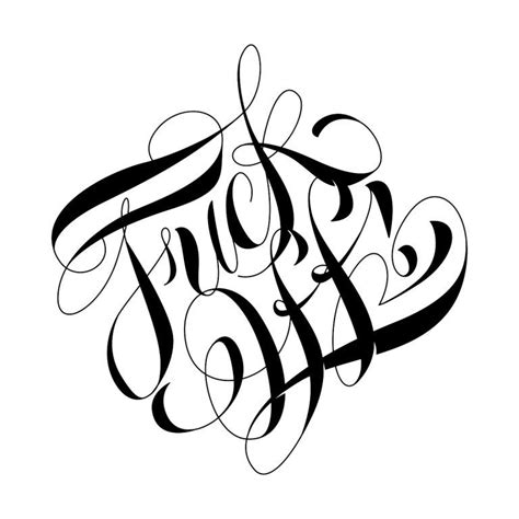 FUCK OFF Tattoo Lettering Design Tattoo Lettering Tattoo Lettering Fonts