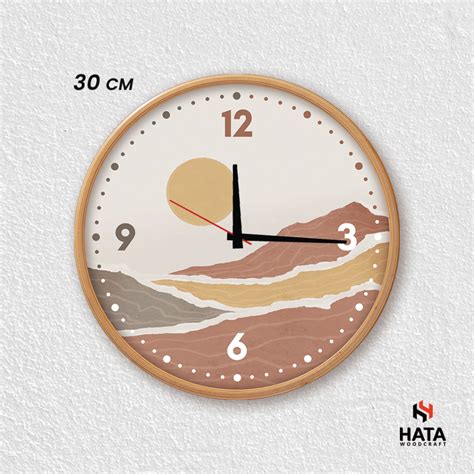 Jual Hata Jam Dinding Aesthetic Dekorasi Dinding Jam Dinding Kayu