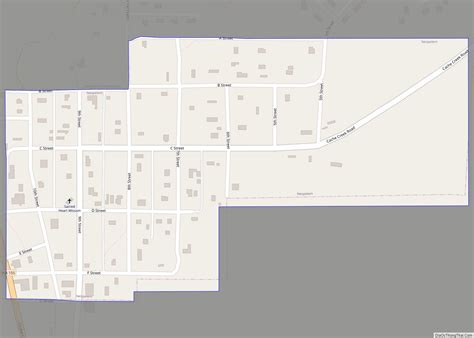 Map of Nespelem town