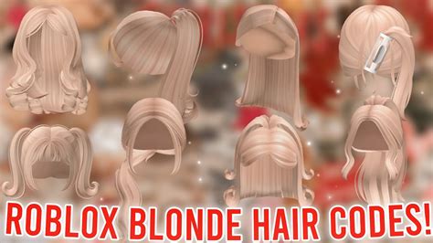 Aesthetic BLONDE HAIR CODES WITH LINKS ROBLOX BLOXBURG BROOKHAVEN