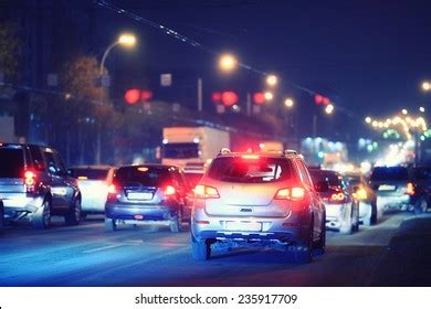 Night Road City Lights Cars Traffic Stock Photo 235917709 | Shutterstock