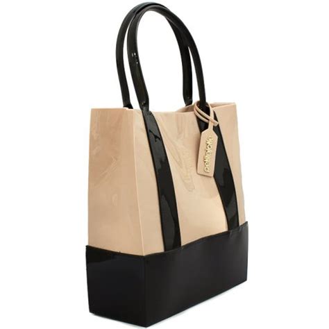 Bolsa Feminina Shopper Bag Petite Jolie PJ Nude Preto Sapato Show