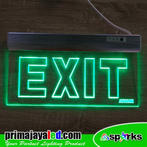 Lampu Exit Emergency Prima Jaya Led