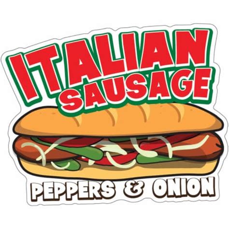 Signmission 12 In Italian Sausage Decal Concession Stand Food Truck