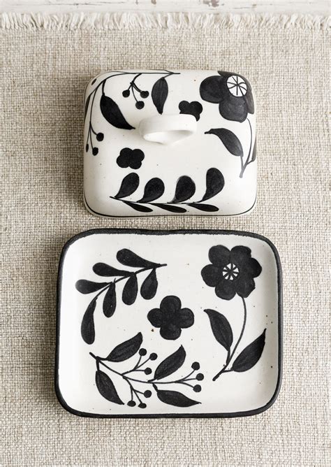 Folklore Floral Butter Dish Leif