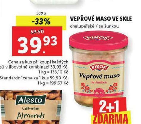 Vep Ov Maso Ve Skle Nab Dky V Lidl