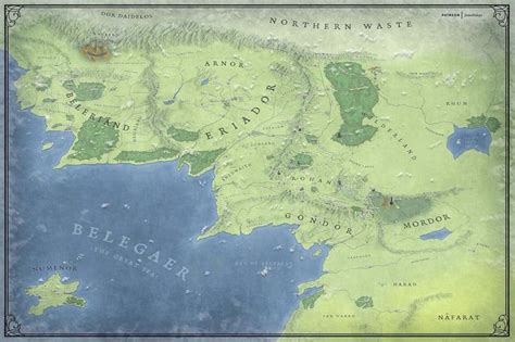 Pin di Antonio Juan su LOTR art | Mappe