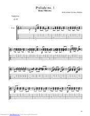 Prelude No 1 Guitar Pro Tab By Villa Lobos Heitor Musicnoteslib