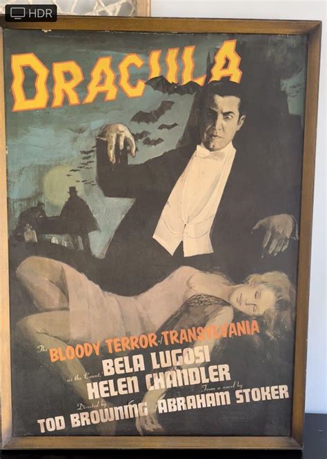 original 1931 Dracula movie poster on wood | #4135359613