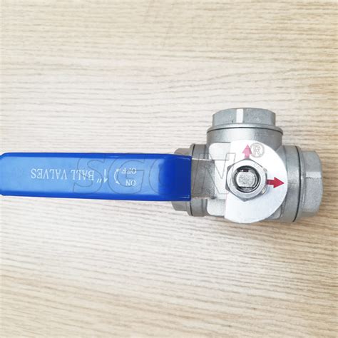 L Type Three Way Ball Valve With Wog Pressure With Manual Handle