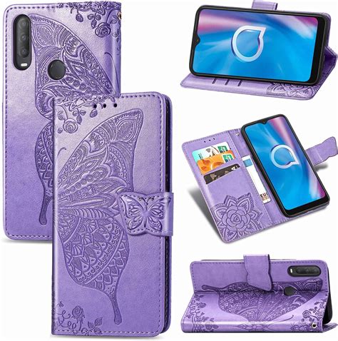 Amazon DAMONDY Butterfly Embossed Flip Case For Jitterbug Smart 3