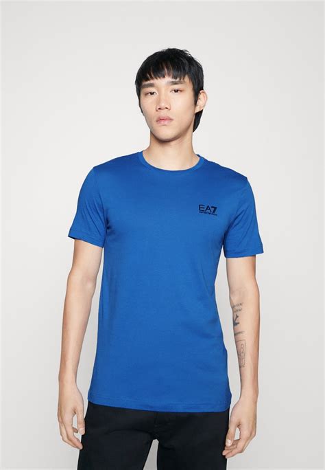 Ea7 Emporio Armani T Shirt Basic Blue Blauw Zalando Nl