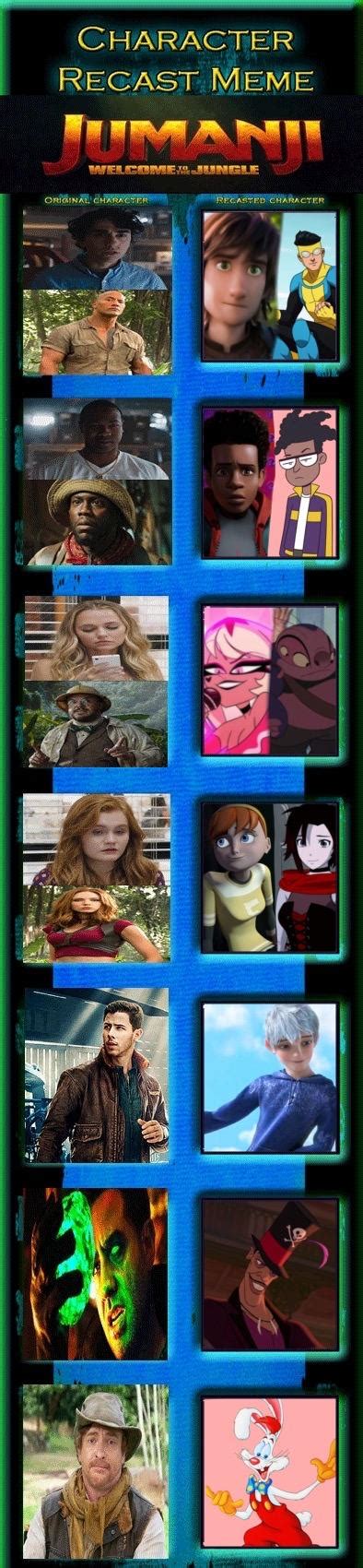 Jumanji Welcome to the Jungle Recast Meme by LunaKirbee on DeviantArt