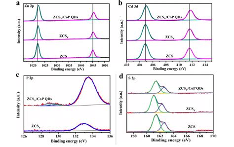 High Resolution Xps Spectra Of A Zn 2p B Cd 3d C P 2p And D S