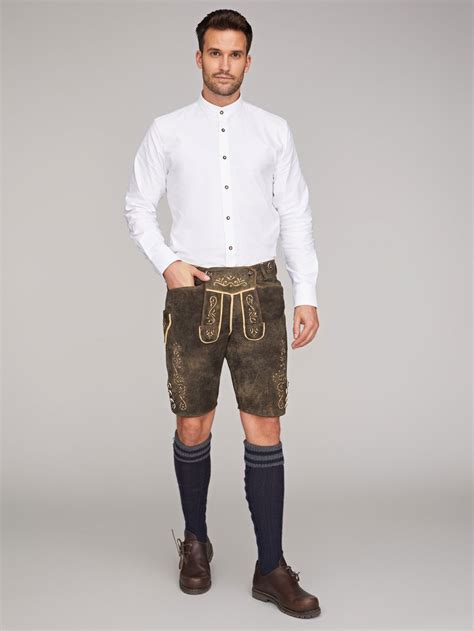 Dunkelbraune Lederhose LIMBERRY