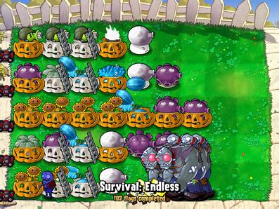 Survival Day Endless Strategies The Plants Vs Zombies Wiki The