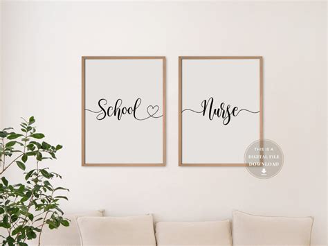 14 School Nurse Office Decor Posters Boho Health Clinic Wall - Etsy