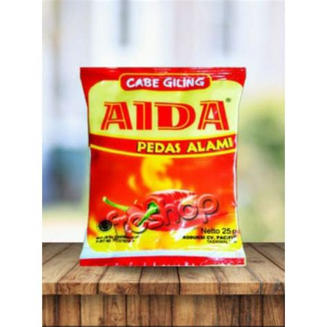 Jual Cabai Merah Bubuk Asli Premium Merk Aida Kemasan Gram Shopee