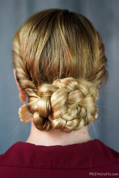 Gorgeous Side Twist And Braided Low Bun Prom Hairstyle