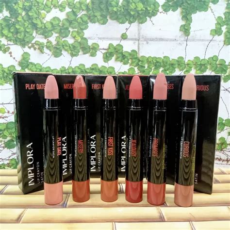 Implora Lip Crayon Satin Original Bpom Lazada Indonesia