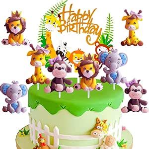 Hgshuo Waldtiere Tortendeko Geburtstag Kuchen Deko Tiere Cake Topper