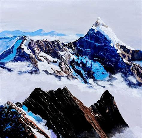 buy magical mountains realism landscape natural painting  fizdi