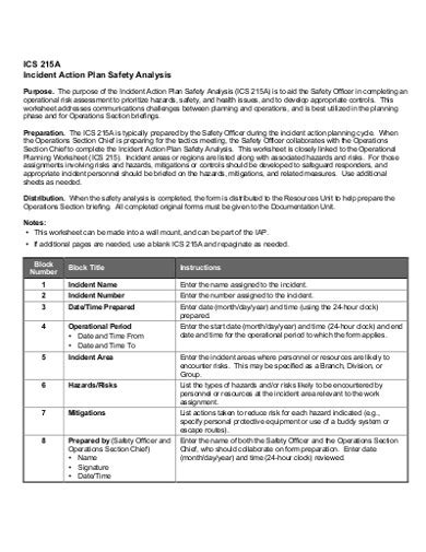 Incident Action Plan Examples 13 Templates Examples