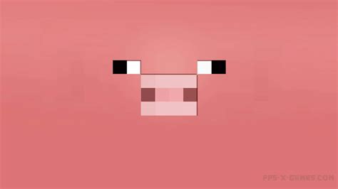 Minecraft Pig Face Wallpaper