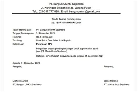 7 Contoh Tanda Terima Dokumen Kamu Wajib Tahu