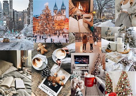 Winter Aesthetic Collage Desktop Wallpaper MacBook 54 OFF